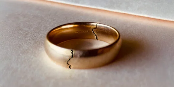 Broken wedding ring