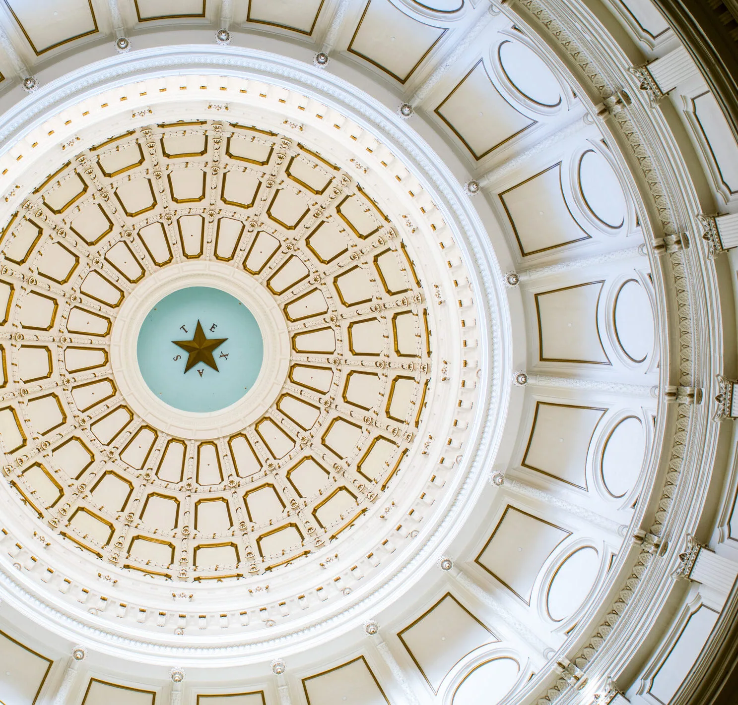 Dome of the Texas state capitol building